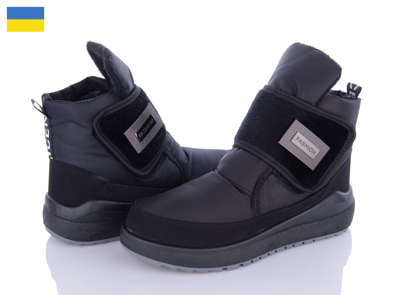 Львов База Vreta С6 чорний (зима) ботинки женские