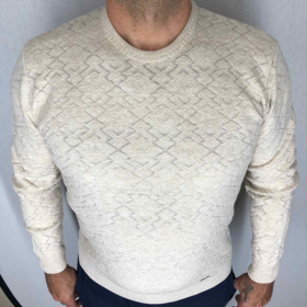 No Brand 1752 полубатал бежевый (зима) свитер мужские