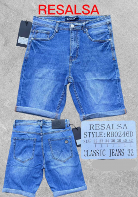 No Brand 0246 blue (лето) шорты мужские