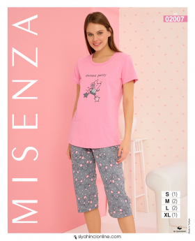 No Brand 02007 pink (лето) пижама женские
