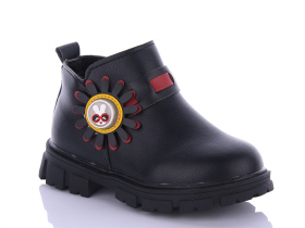 No Brand 1-C666 black (зима) ботинки детские