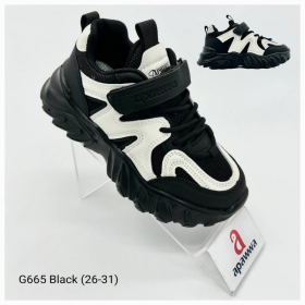 Apawwa Apa-G665 black (деми) кроссовки детские