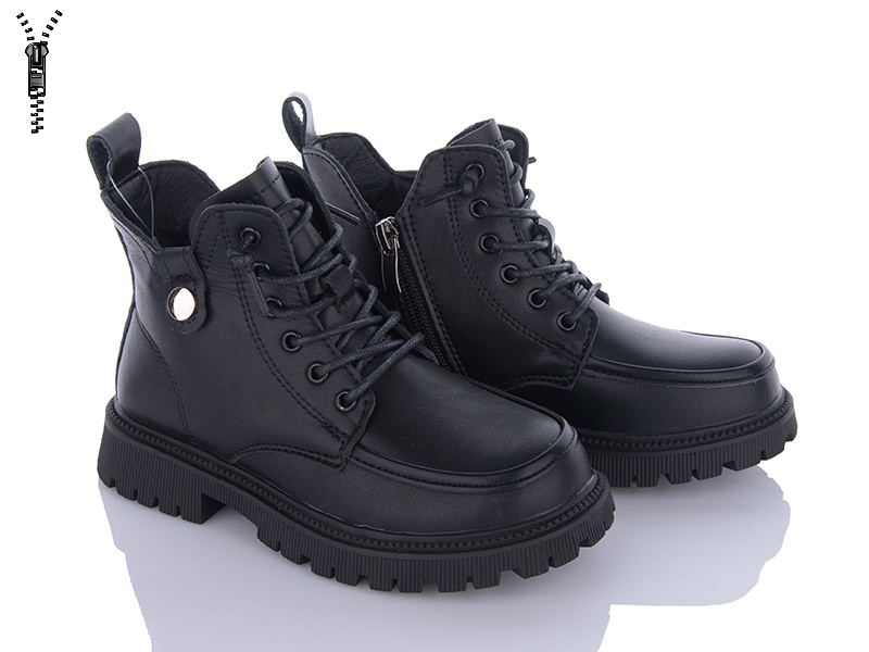 Clibee A123 black (деми) ботинки детские