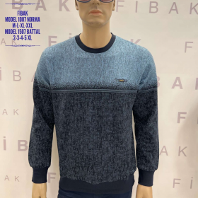 No Brand 1007 grey (деми) свитер мужские