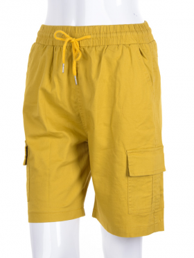 No Brand 6716-12 yellow (лето) шорты женские