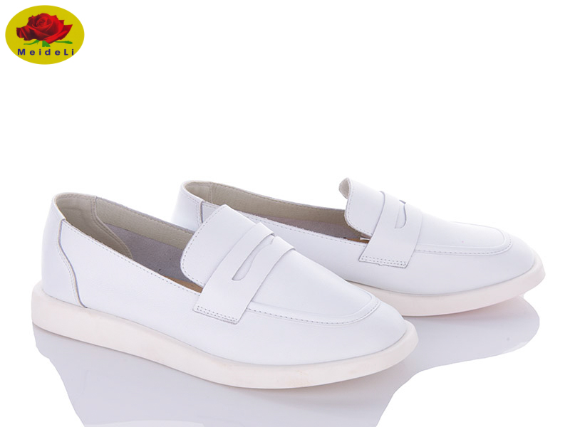 Meideli 6026-3 white (деми) туфли женские
