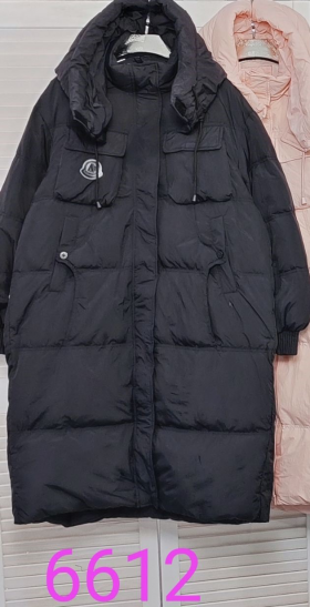 No Brand 6612 black (зима) куртка женские
