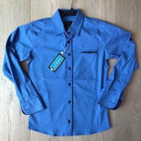 No Brand R308 blue (деми) рубашка детские