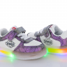 Apawwa NC61-1 purple LED (деми) кроссовки детские