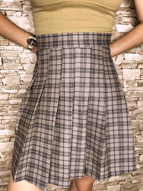 No Brand 732-1 grey (лето) юбка женские
