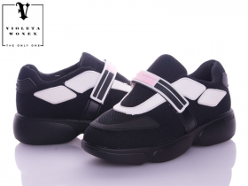 Violeta 168-13 black (лето) кроссовки женские