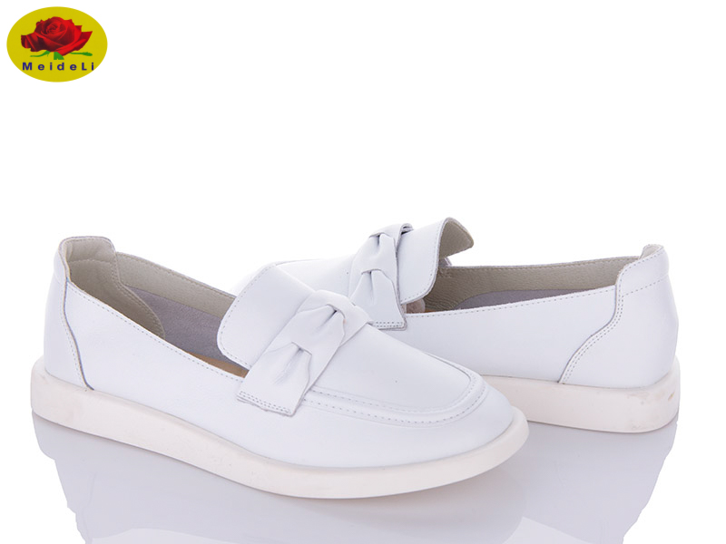 Meideli 6026-6 white (деми) туфли женские