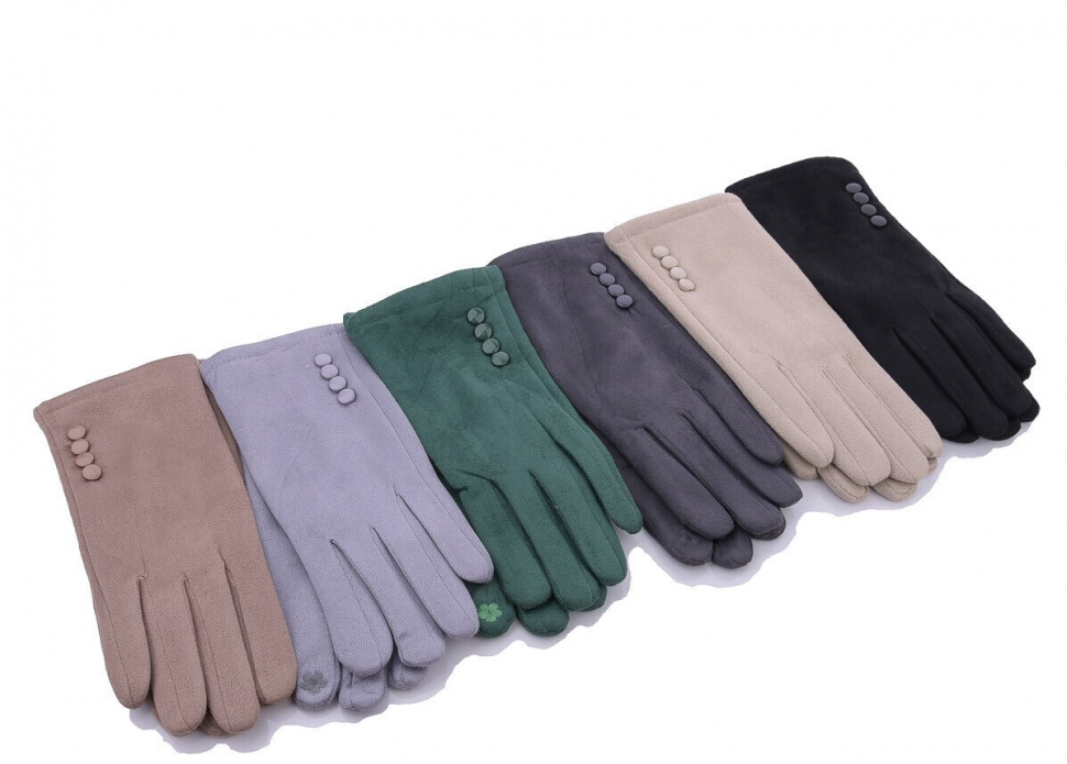 No Brand 2-52 mix (зима) перчатки женские