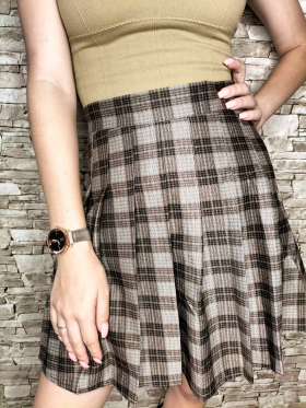 No Brand 731 brown (лето) юбка женские