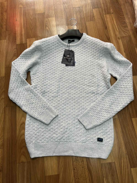 No Brand 12002 l.grey (зима) свитер мужские