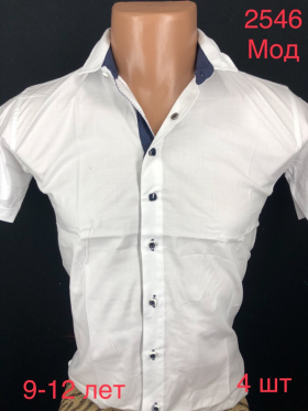 No Brand 2546 white (9-12) (лето) рубашка детские