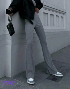 No Brand 2097 grey (деми) штаны женские
