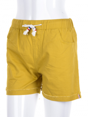 No Brand 6707-12 yellow (лето) шорты женские