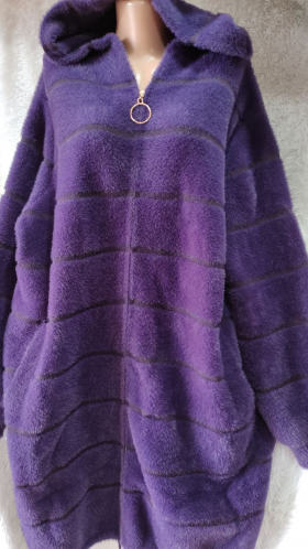 No Brand 26247 purple (деми) куртка женские