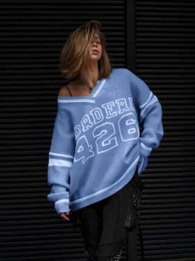 No Brand 518 l.blue (деми) свитер женские