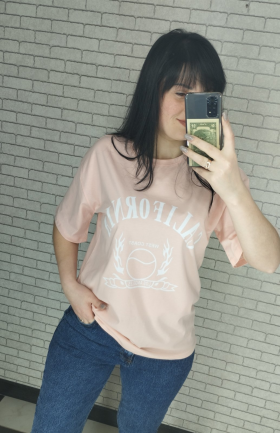 No Brand 17 pink (лето) футболка женские