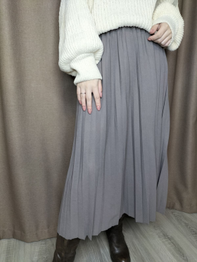 No Brand 509 grey (лето) юбка женские