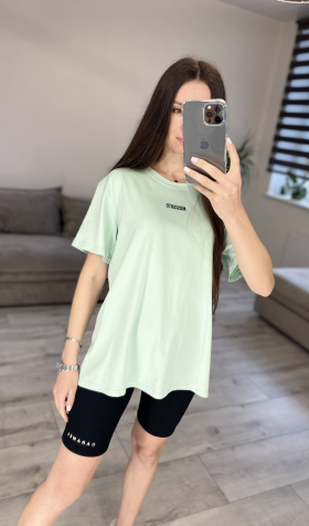 No Brand 01 green (лето) футболка женские