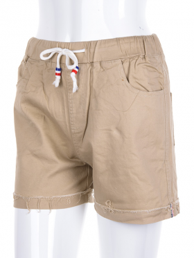 No Brand 6707-11-1 beige (лето) шорты женские