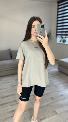 No Brand 01 grey (лето) футболка женские