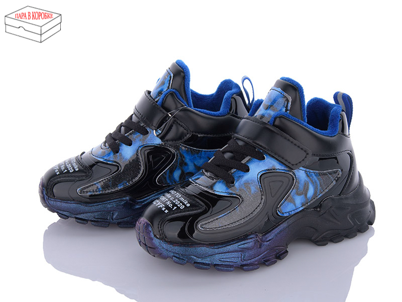 Fzd A20332 black-blue (деми) кроссовки детские