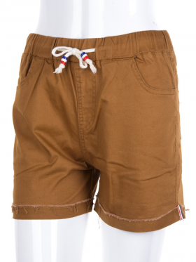 No Brand 6707-19 brown (лето) шорты женские