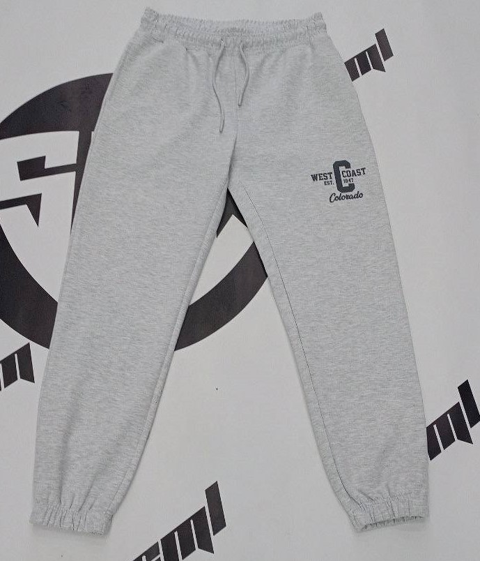 No Brand 20702 grey (деми) штаны спорт женские