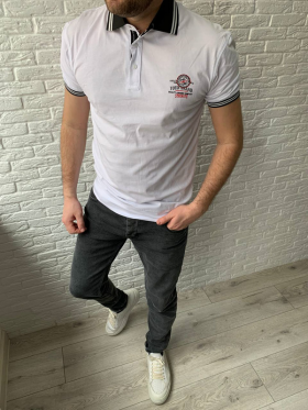 No Brand S1009 white (лето) футболка мужские