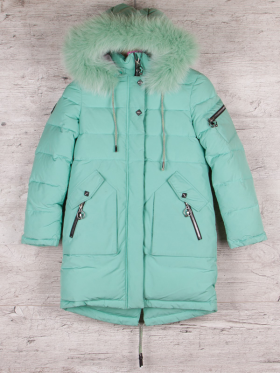 No Brand 5355 green (зима) куртка женские