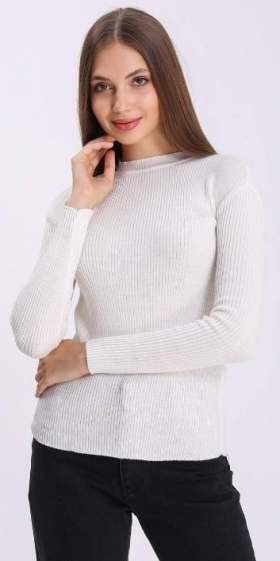 No Brand 7323 white (деми) свитер женские