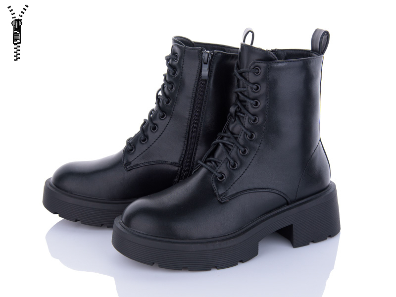 Violeta M20-M8245-1 black (зима) ботинки женские