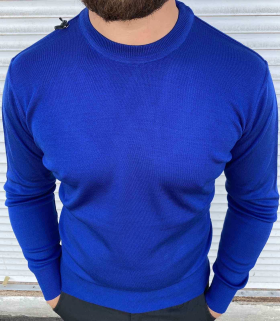 No Brand S3299 blue (деми) свитер мужские