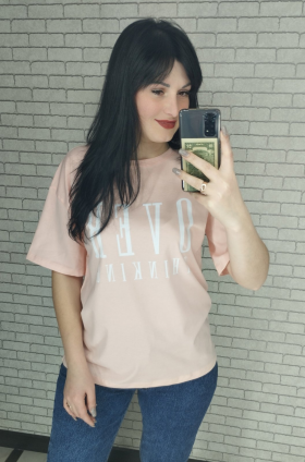 No Brand 23 pink (лето) футболка женские