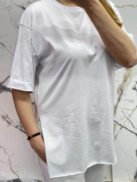 No Brand 4718 white (лето) футболка женские