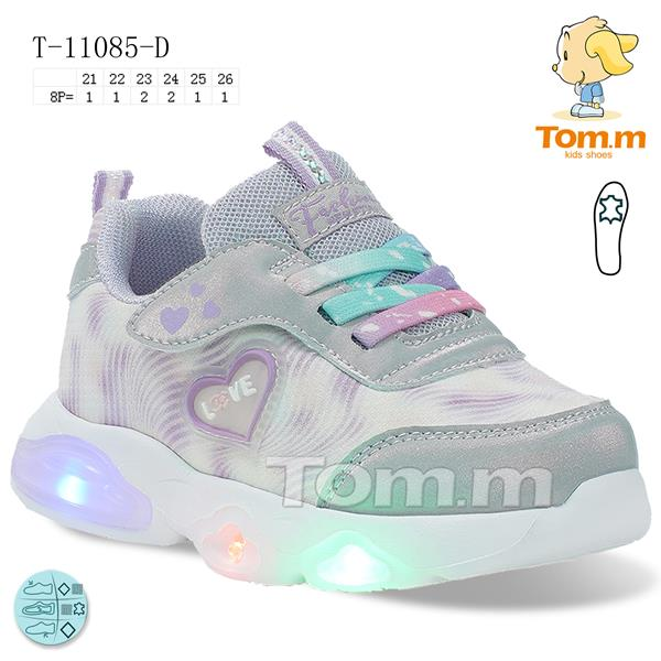 Tom.M 11085D LED (деми) кроссовки детские