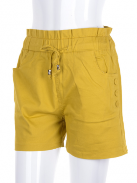 No Brand 6707-11 yellow (лето) шорты женские
