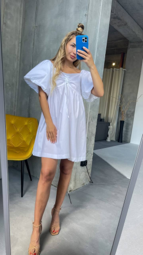 No Brand 0376 white (лето) платье женские