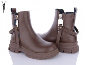 Violeta 197-172 brown (деми) ботинки женские