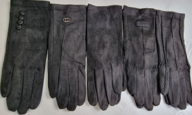 No Brand 197 black (зима) перчатки женские