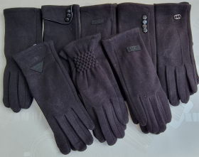 No Brand 198 black (зима) перчатки женские