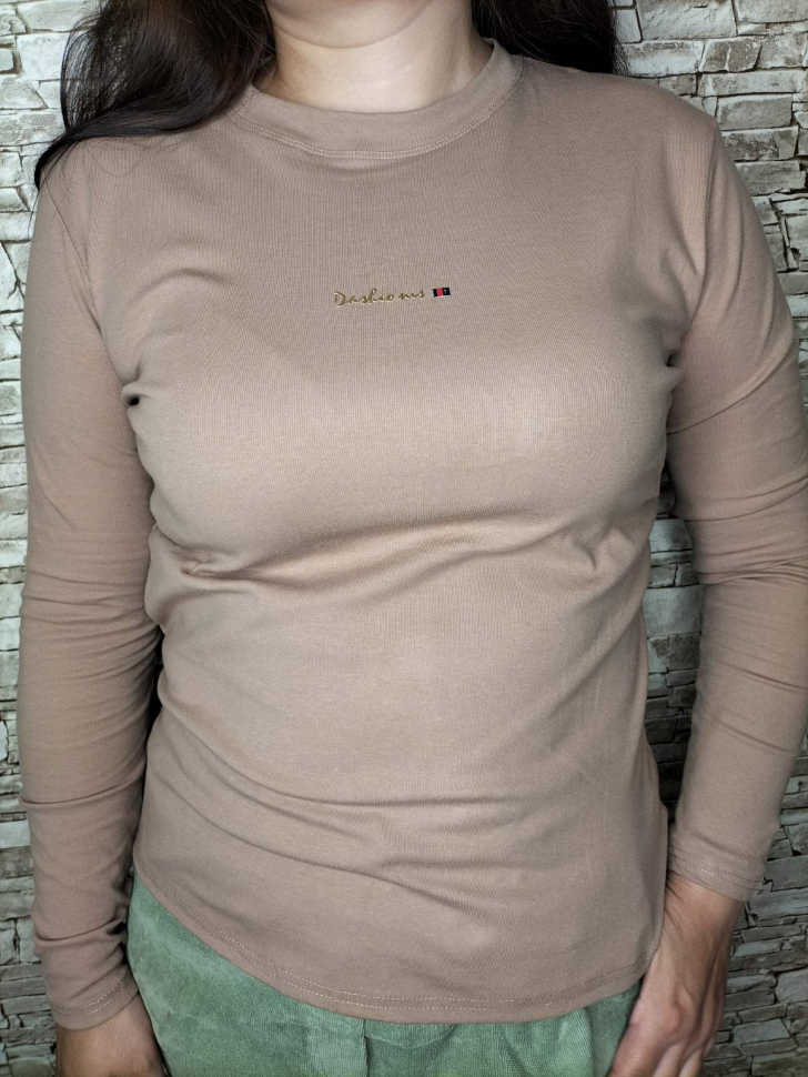 No Brand 7188 brown (деми) свитер женские