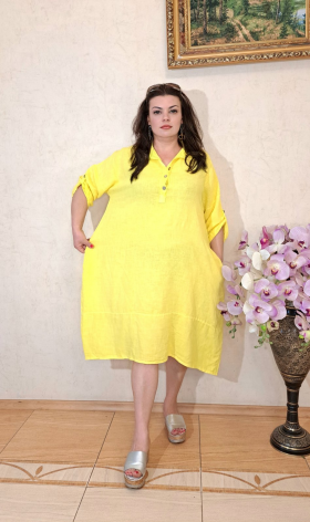 No Brand 1767 yellow (лето) платье женские