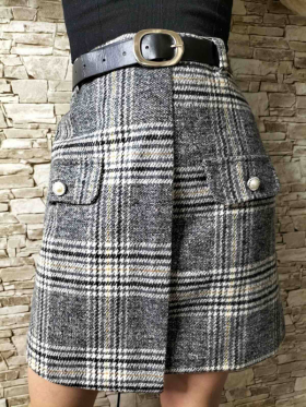 No Brand 950 grey (деми) юбка женские