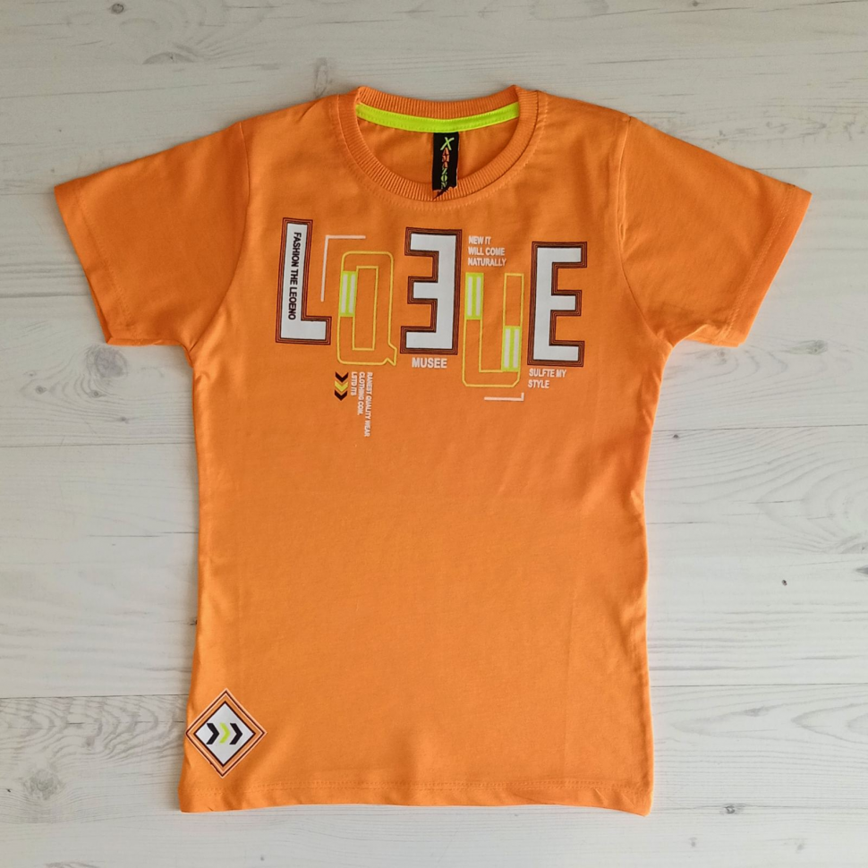 No Brand 21048 orange (лето) футболка детские