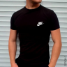 No Brand 81-1-1 black (лето) футболка мужские